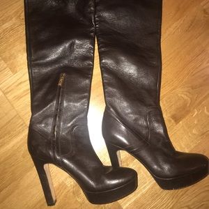 KORS (Michael Kors) Dark Brown leather Boot